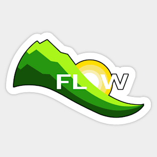 mountain sunshine flow Sticker